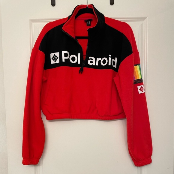 Polaroid Cropped Quarter Zip - Picture 2 of 10